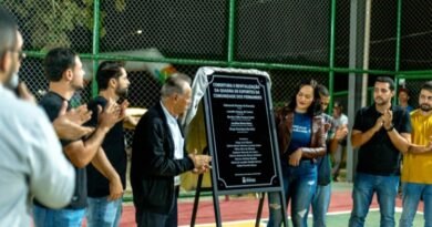 SÃO GONÇALO DO RIO ABAIXO: Mais esporte e lazer: quadra dos Fernandes é totalmente revitalizada
