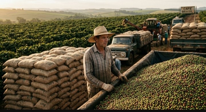 Safra recorde de café no Brasil acende alerta: fartura na colheita, incerteza no bolso do produtor