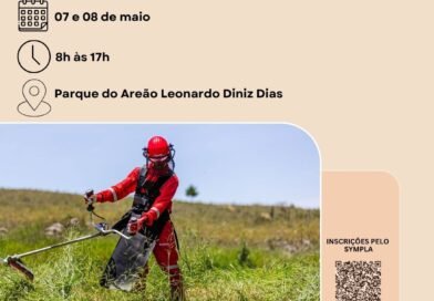 Prefeitura de João Monlevade promove curso gratuito de operação e manutenção de roçadeira no Parque do Areão